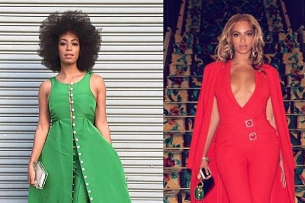 Beyonce and Solange