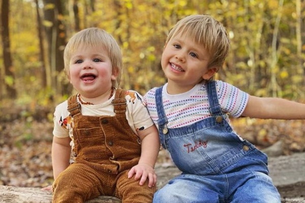 Lindsey Broad sons, Teddy Bradley and Harry Bradley